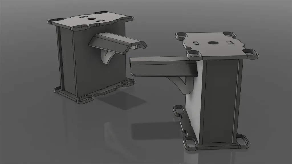 Rear Fabricated Lift Blocks (F250/F350, 1 Inch, Flat, Raw (Just Steel))